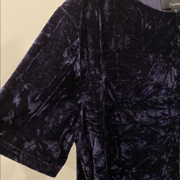 Velvet Navy shift dress - Picture 4 of 4